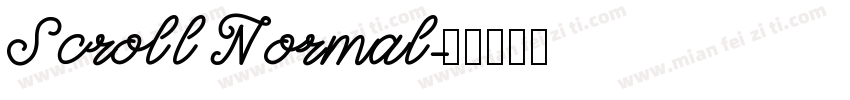 Scroll Normal字体转换